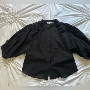 Calvin Klein Stylish Black Button Down Blouse